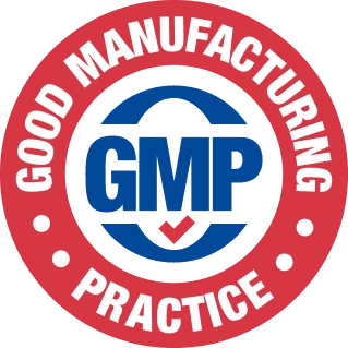 GMP certified facility badge